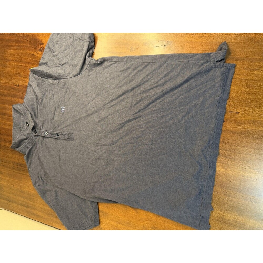 TravisMathew Polo Shirt Mens Large Gray Performance Golf Stretch Casual Soft - Picture 7 of 10